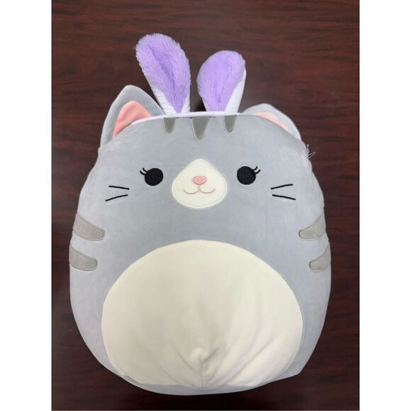 NWT Tally Grey Tabby Cat Squishmallows 14 Inch Plush - Picture 1 of 5